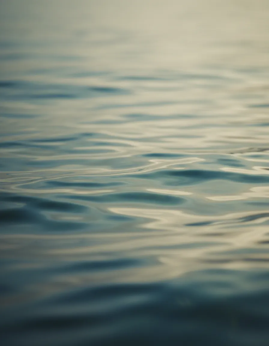 Soft focus rippling water representing calm mental state