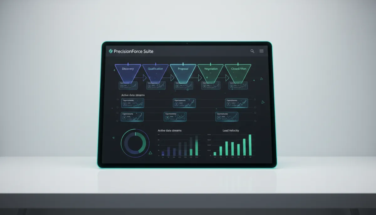 PrecisionForce dashboard showcasing automated insurance lead pipeline