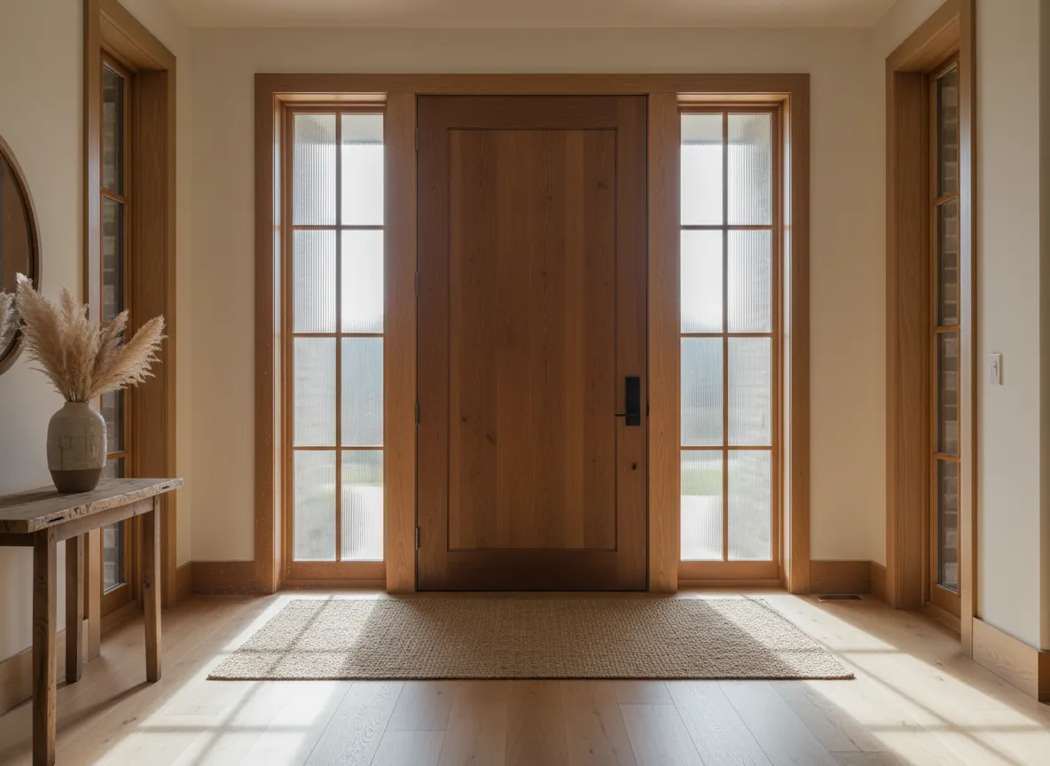 Custom wooden door and window installation by Legendary Carpentry LLC