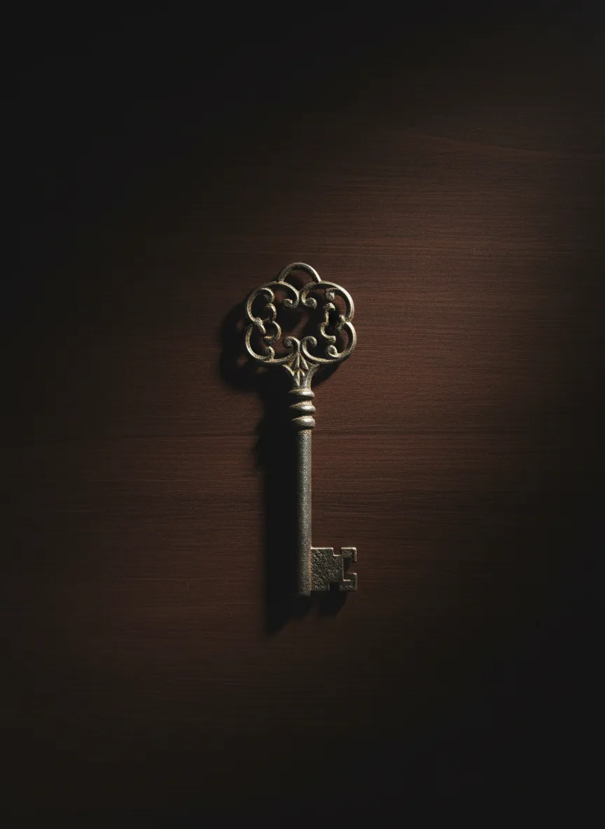 Low saturation atmospheric ornate key