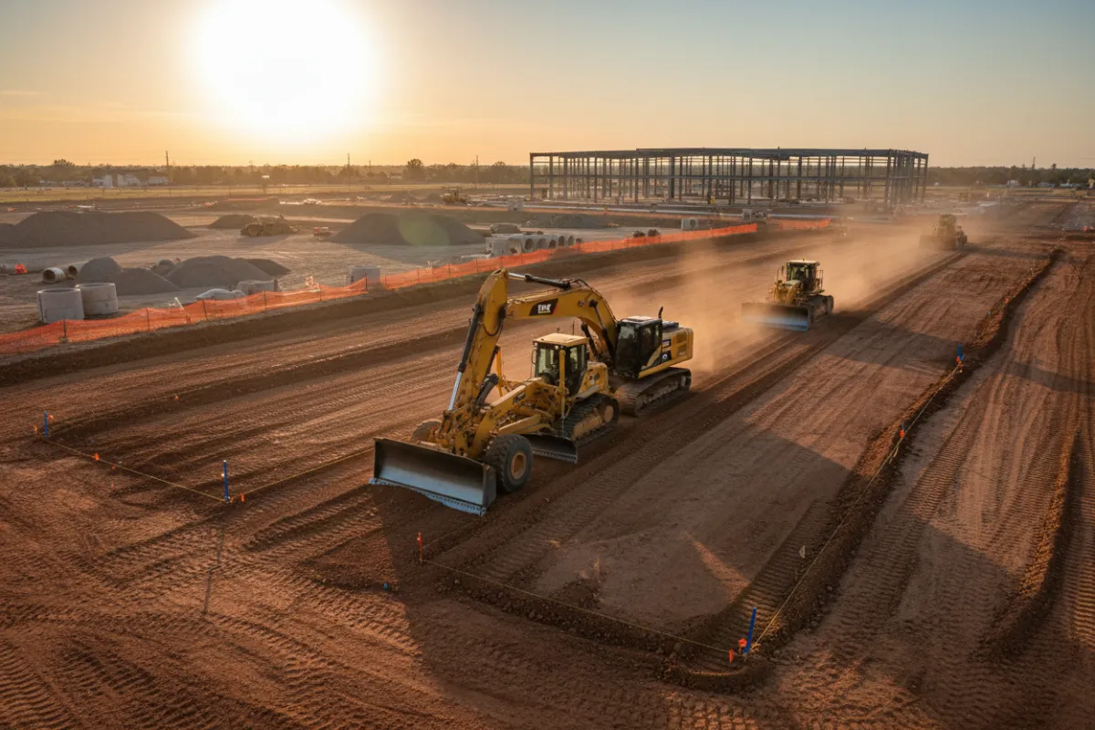 Site preparation and grading services