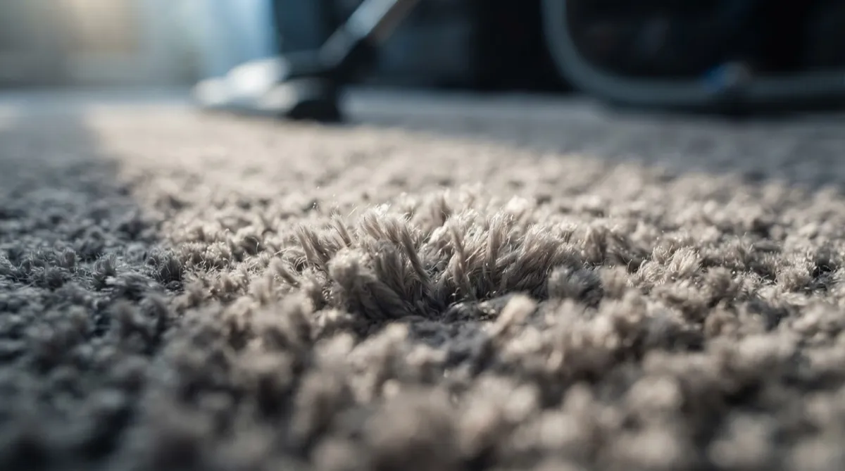 Industrial steam extraction cleaning restoring delicate wool carpet fibres in London townhouse