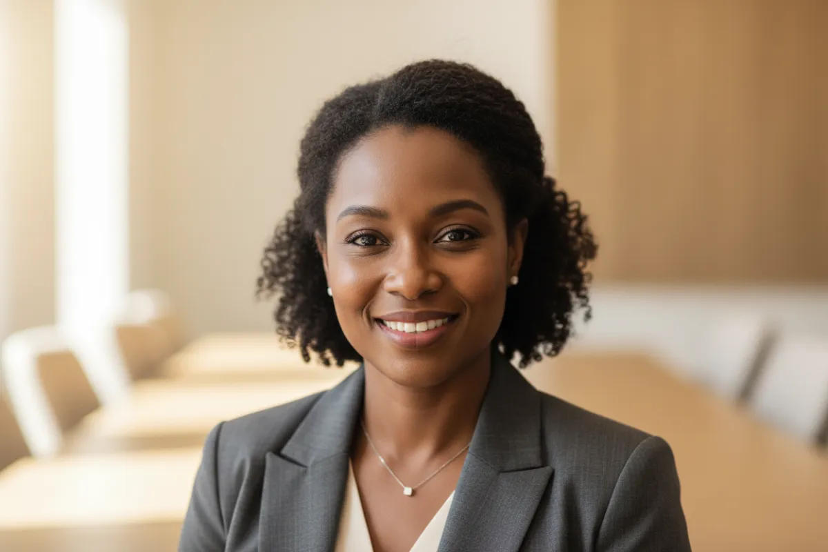 Black woman reviewing her financial picture