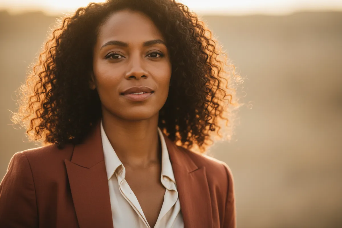 Black person viewing 30-day action plan layout