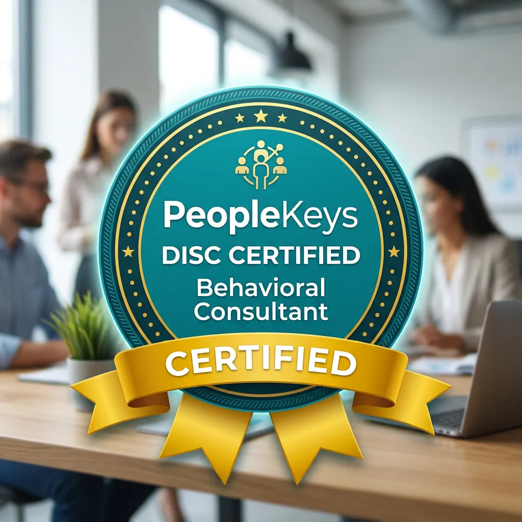 PeopleKeys DISC Certified Behavioral Consultant Badge