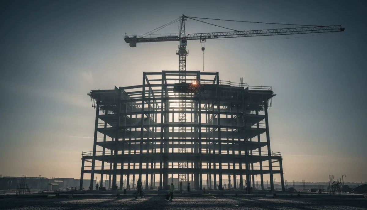 Commercial construction project architecture