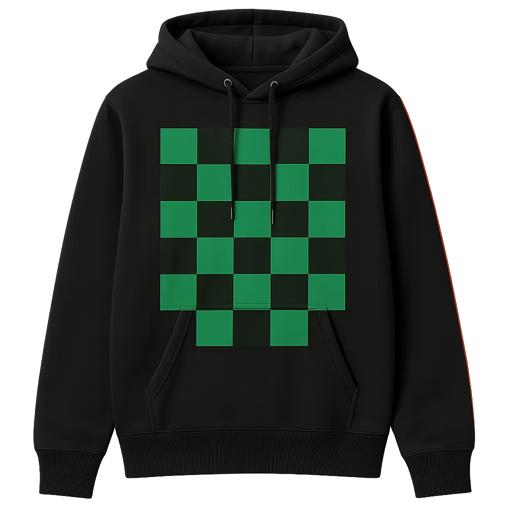 Demon Slayer Corps Nichirin Blade Minimalist Black Anime Hoodie