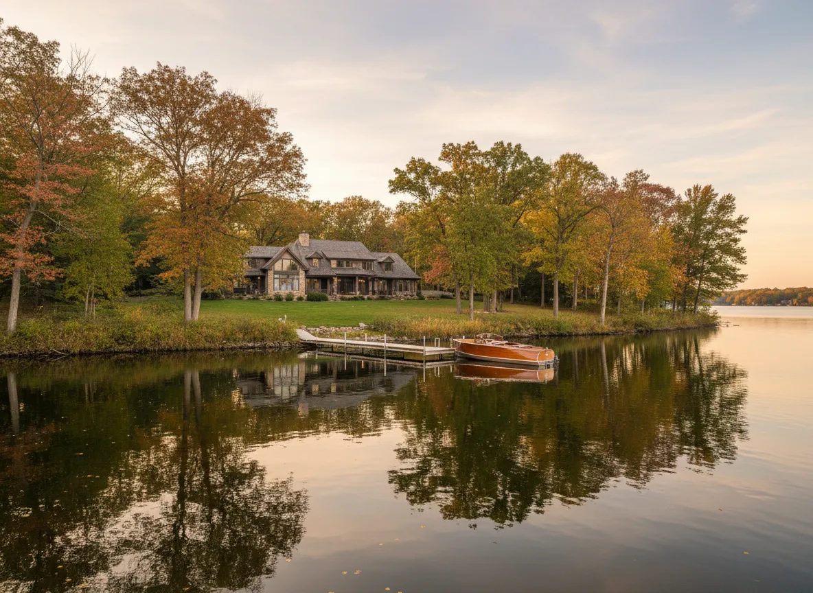 North Muskegon luxury lakefront homes
