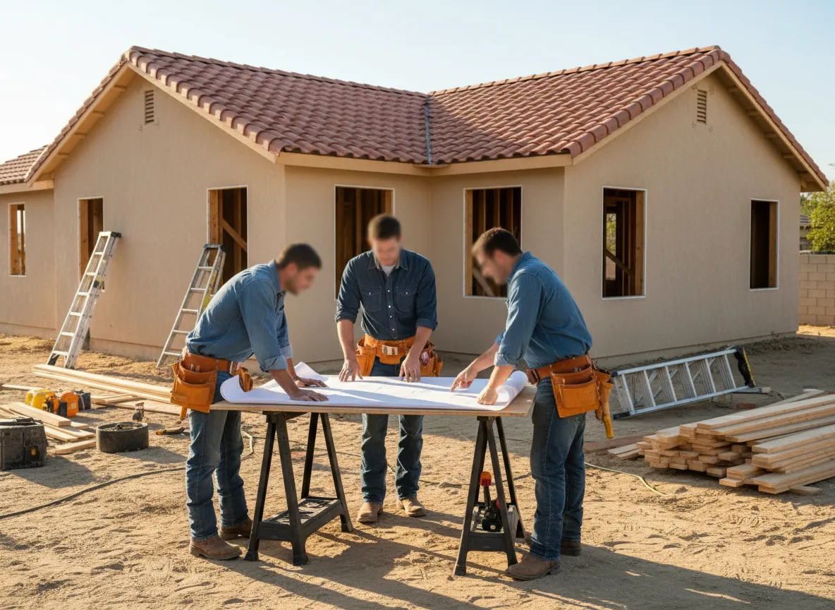 Bernal Builders team working on a San Diego home remodel