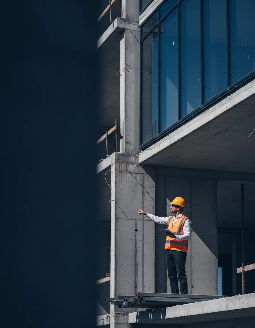General construction site compliance and material quality inspection