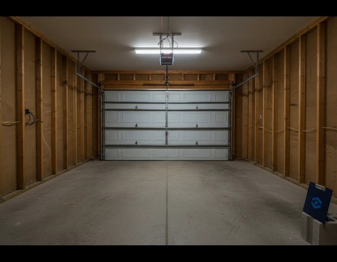 Garage space before conversion