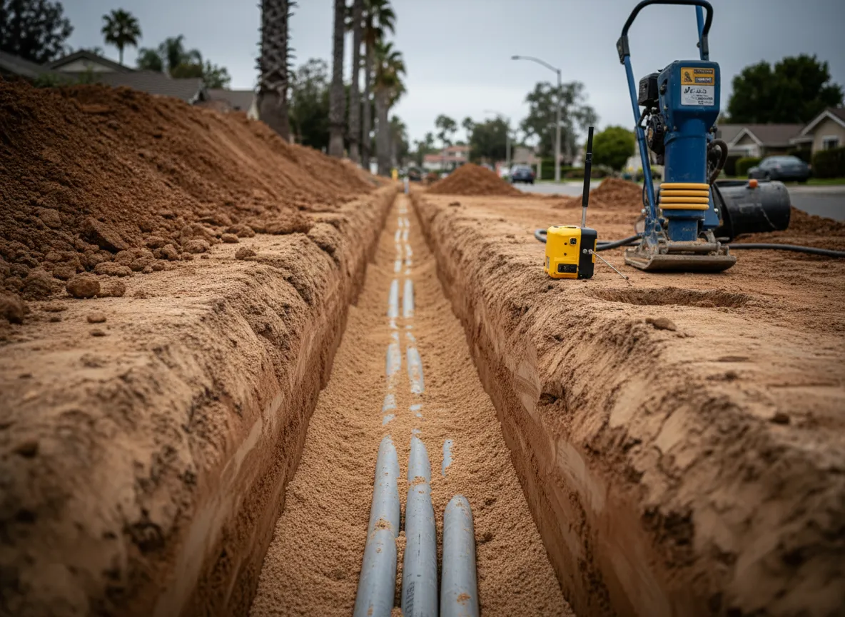 SDG&E backfill work showing proper compaction