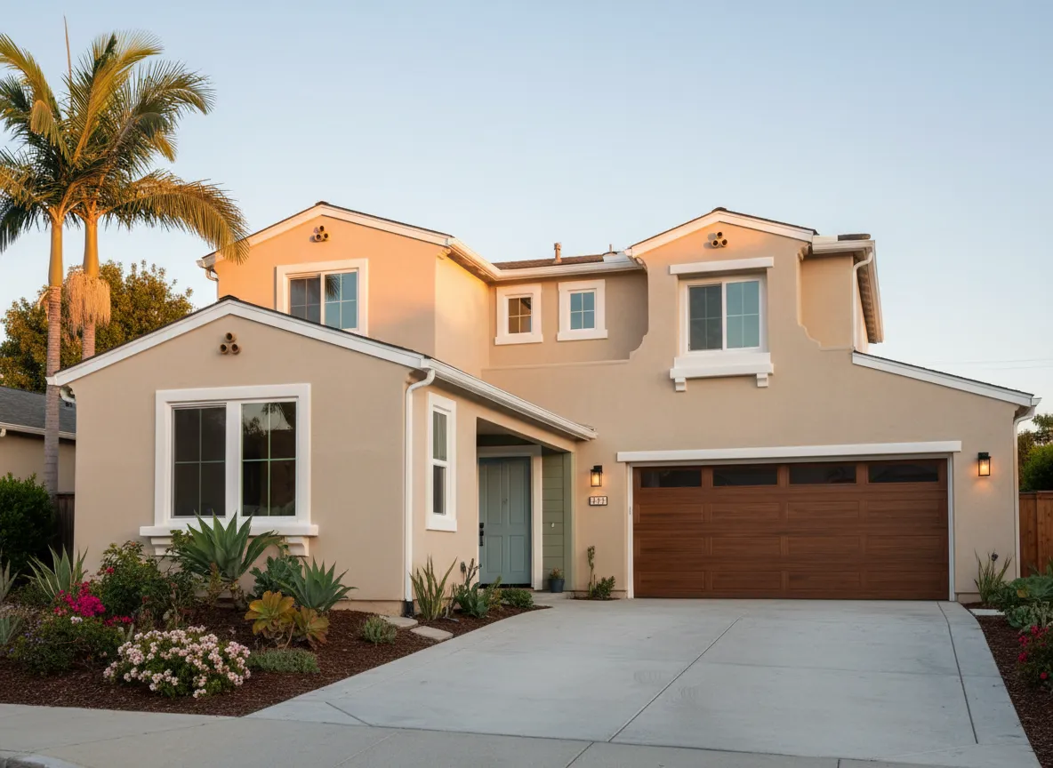 Exterior house repaint curb appeal