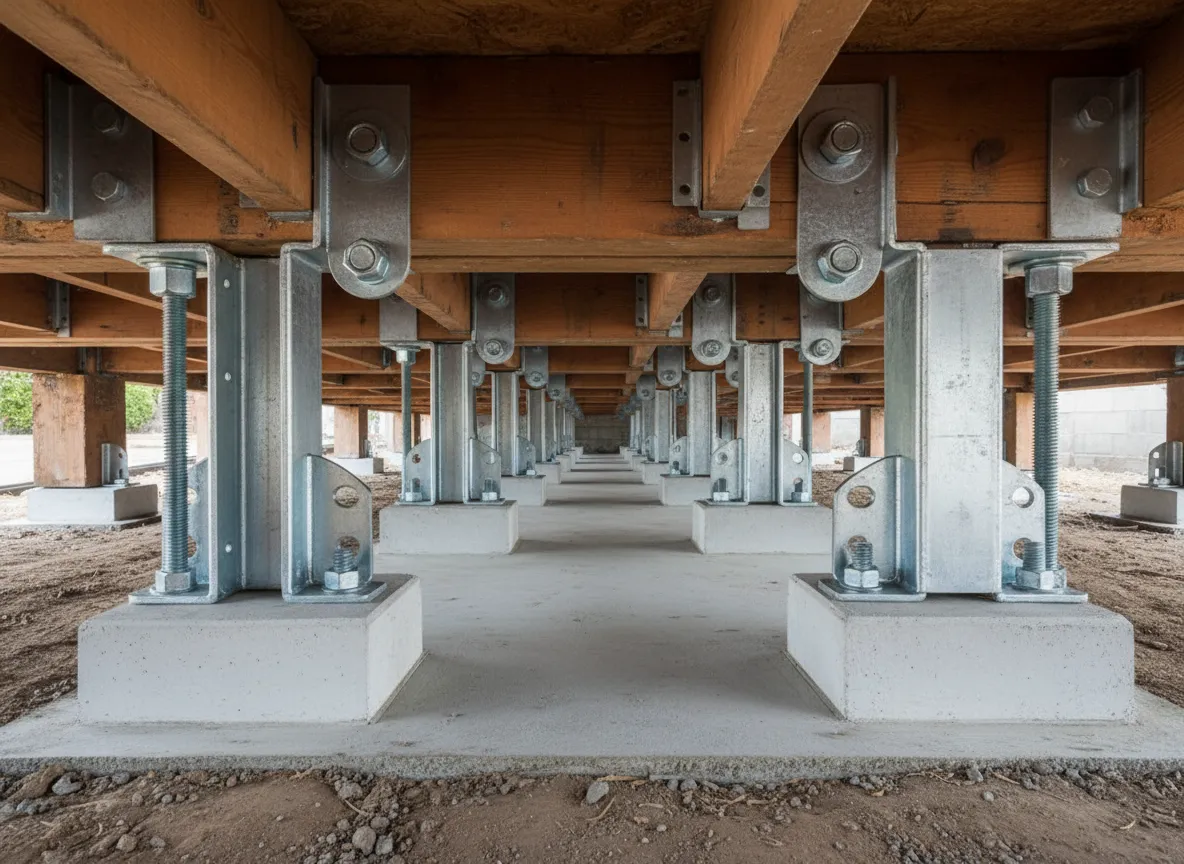 Reinforcement work on an existing foundation and structural system