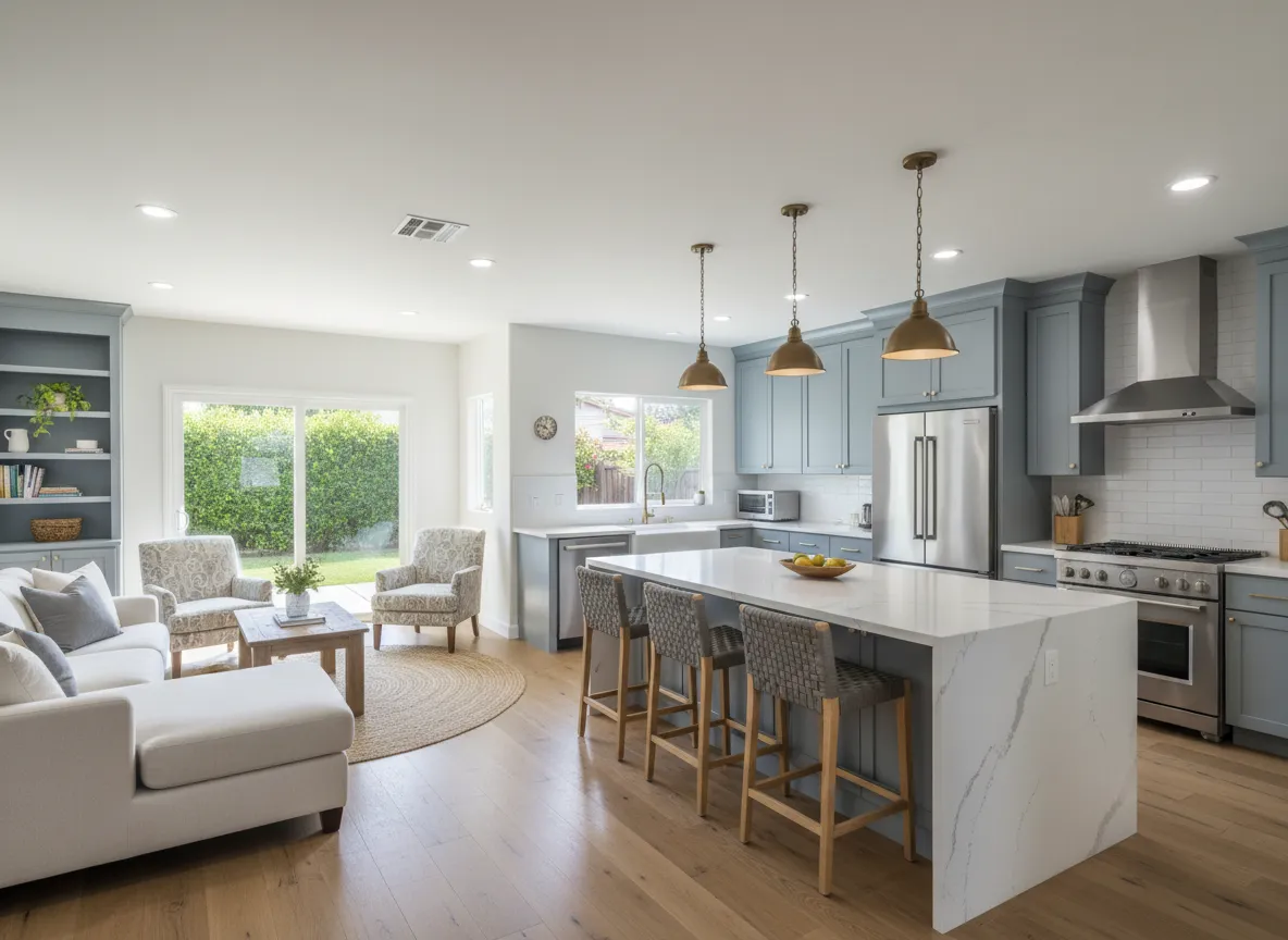 Open concept kitchen remodel