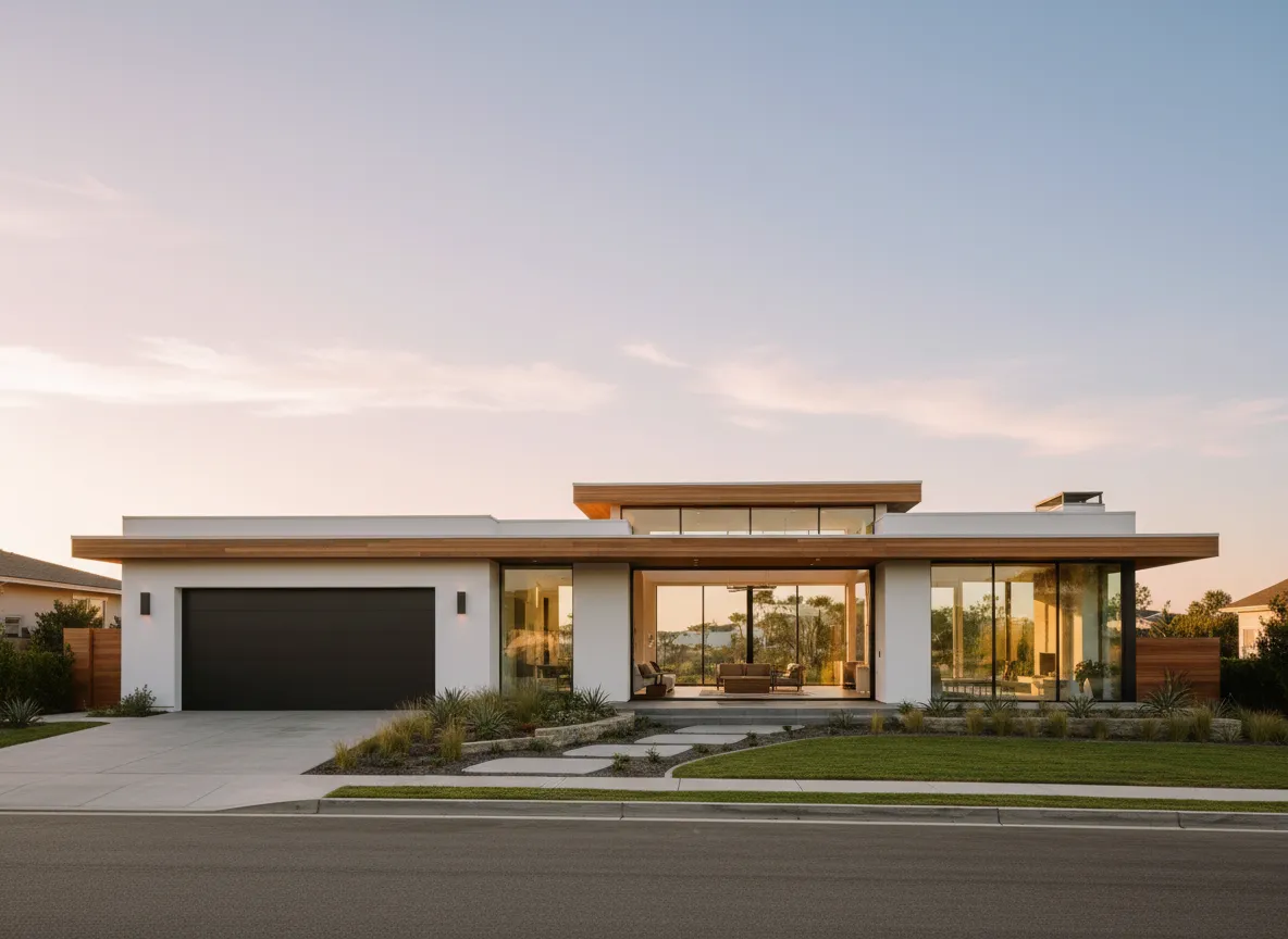 Modern new construction home in San Diego built by Bernal Builders Inc