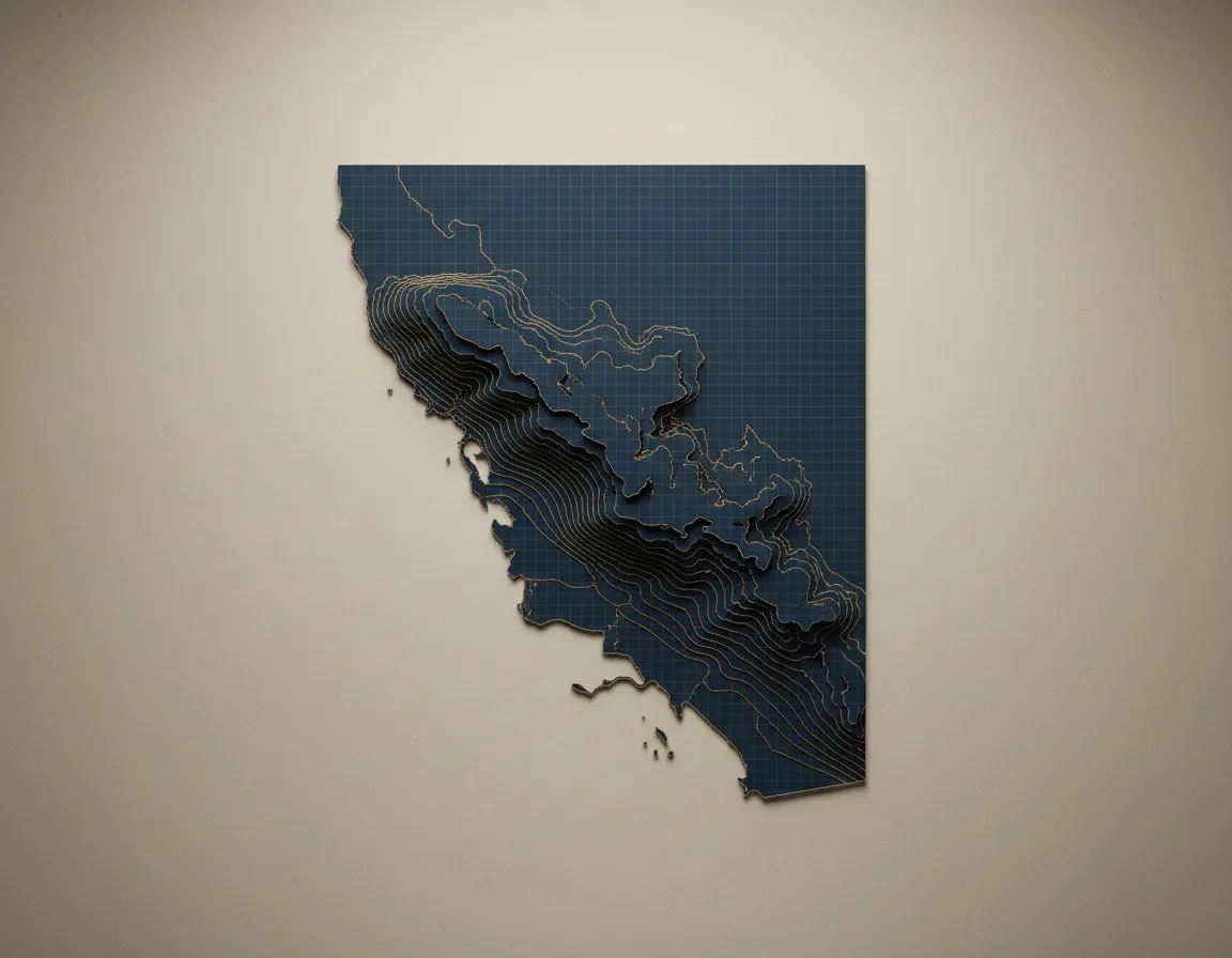 Blueprint structural map of San Diego County