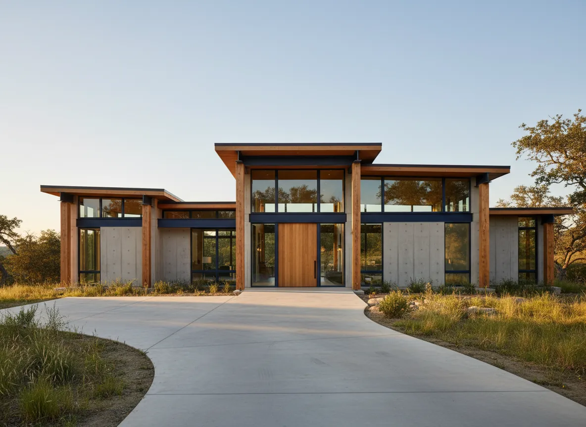 High quality craftsmanship in a custom rural home exterior