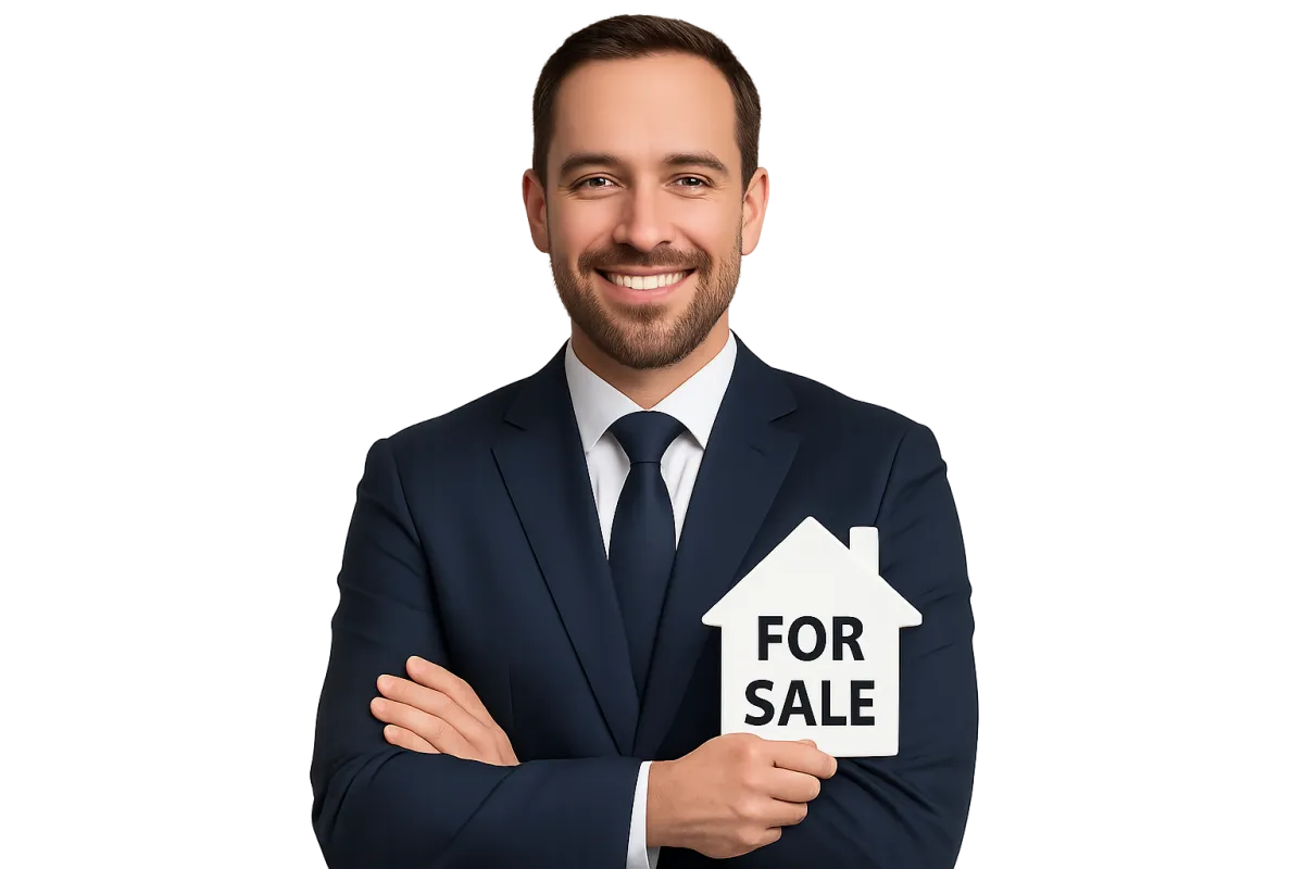Professional real estate agent portrait