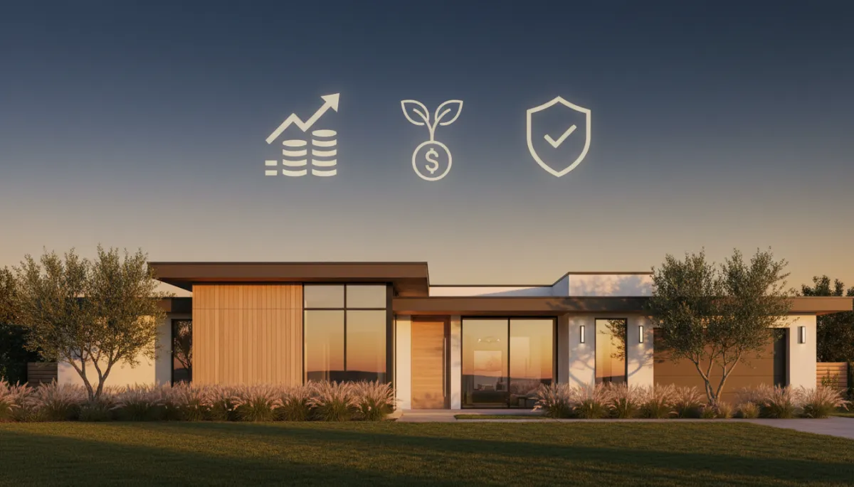 Modern home financed with WITFUNDING real estate funding