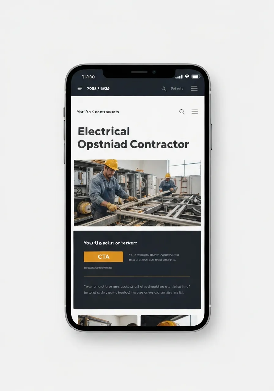 Example website build for an electrical contractor