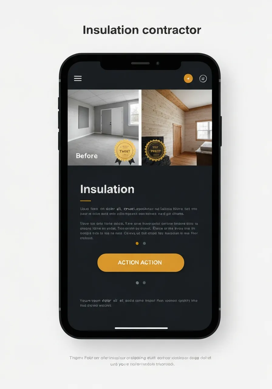 Example website build for an insulation contractor