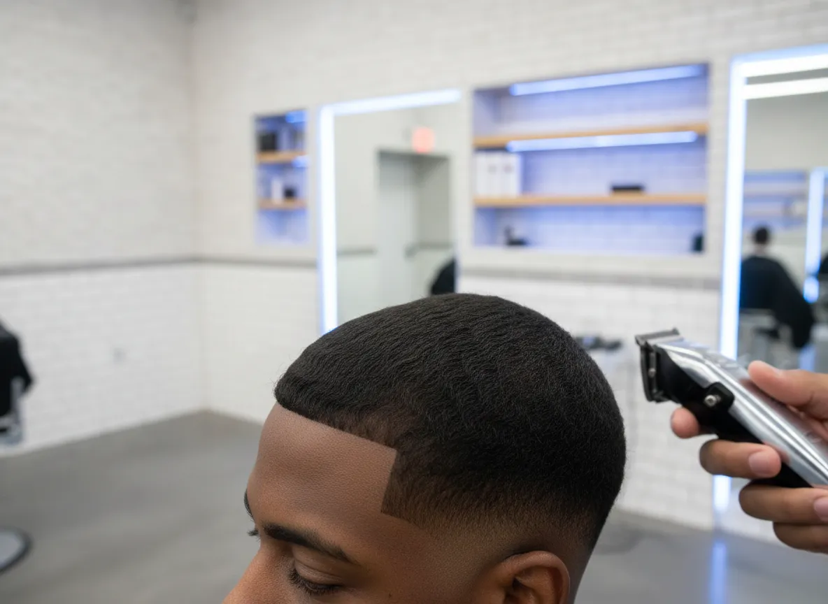 Sharp lineup at Chicago barbershop
