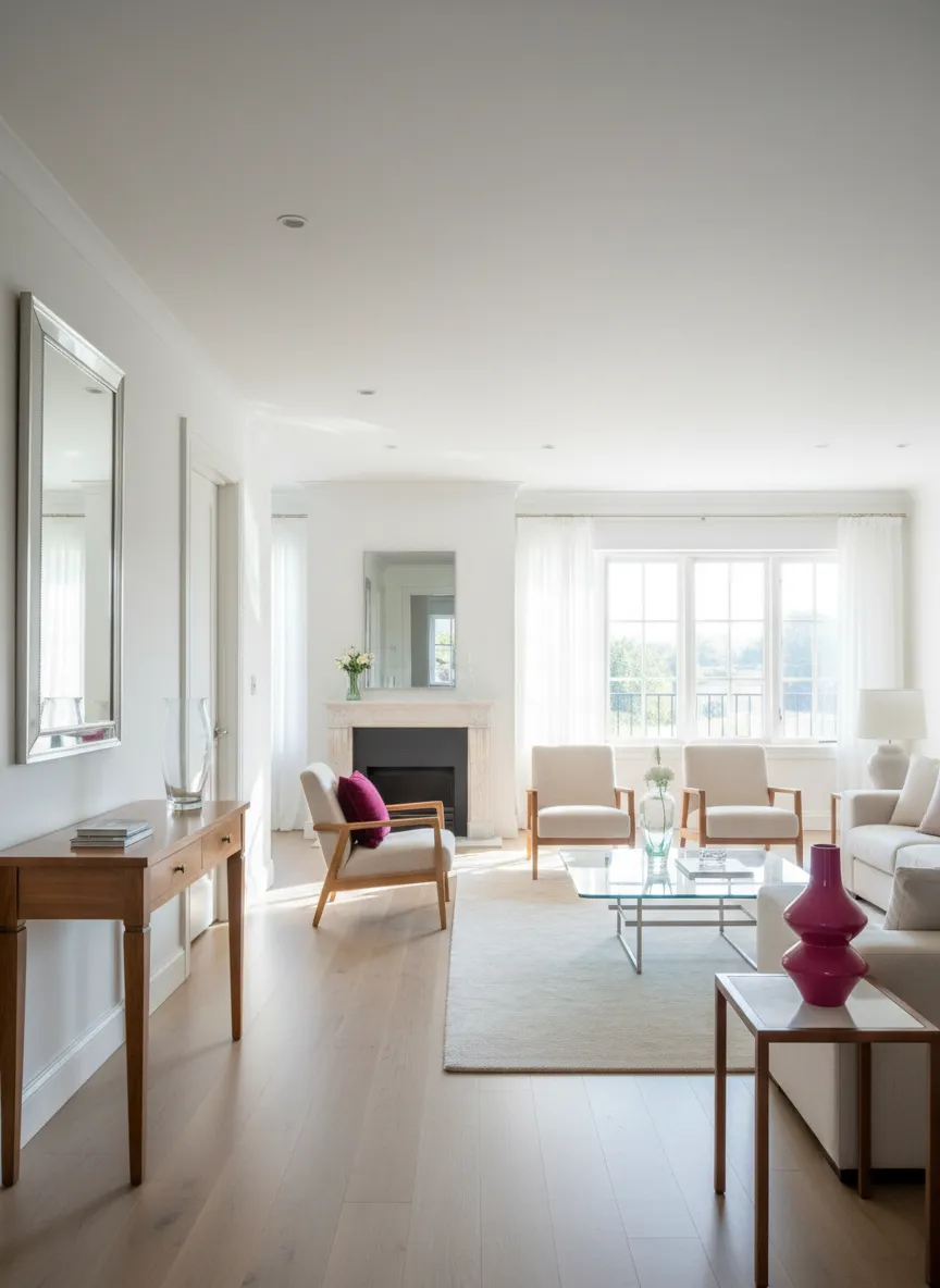 Intérieur de maison propre, aéré et impeccable nettoyé par Signature ProClean