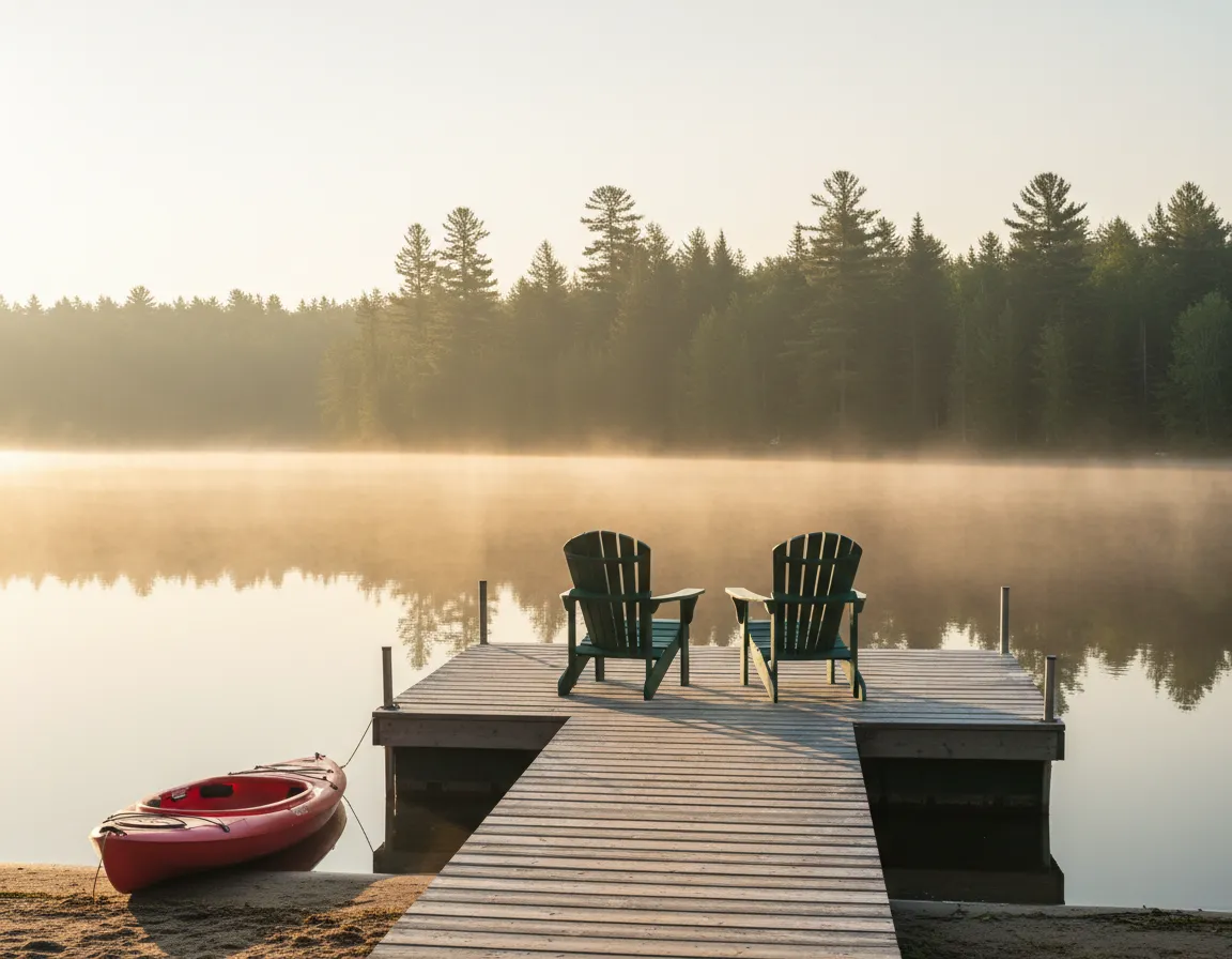Cottage with garden and waterfront access