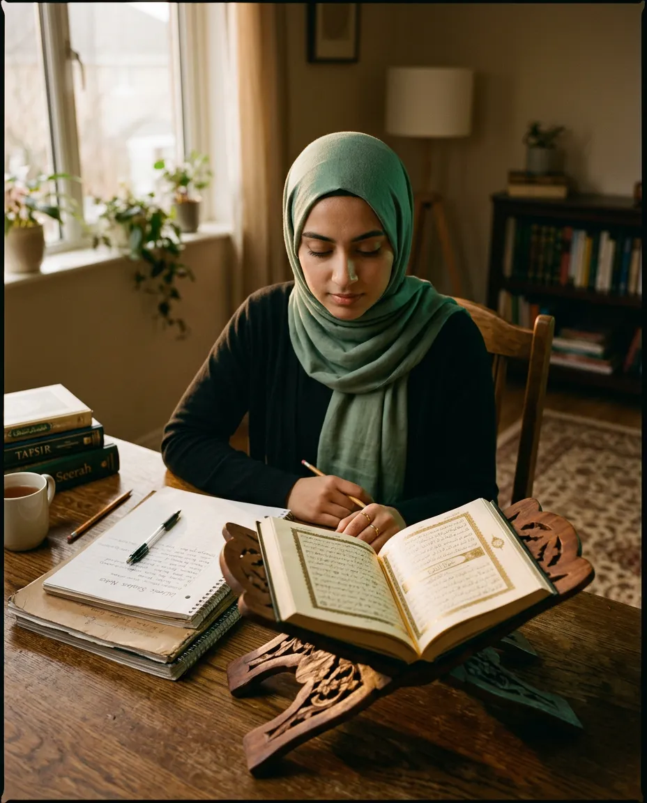 Dedicated online Quran and Islamic education student studying at Almawrid Academy