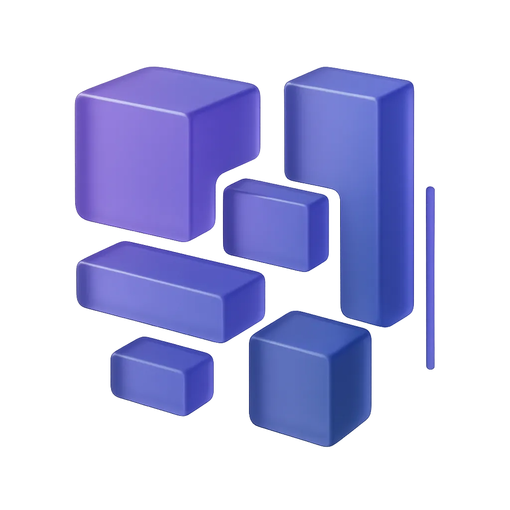 Stylized campaign diagram showing disconnected optimization elements