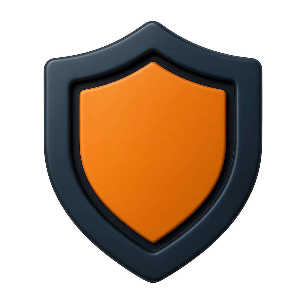 Data Security and Trust Shield Emblem