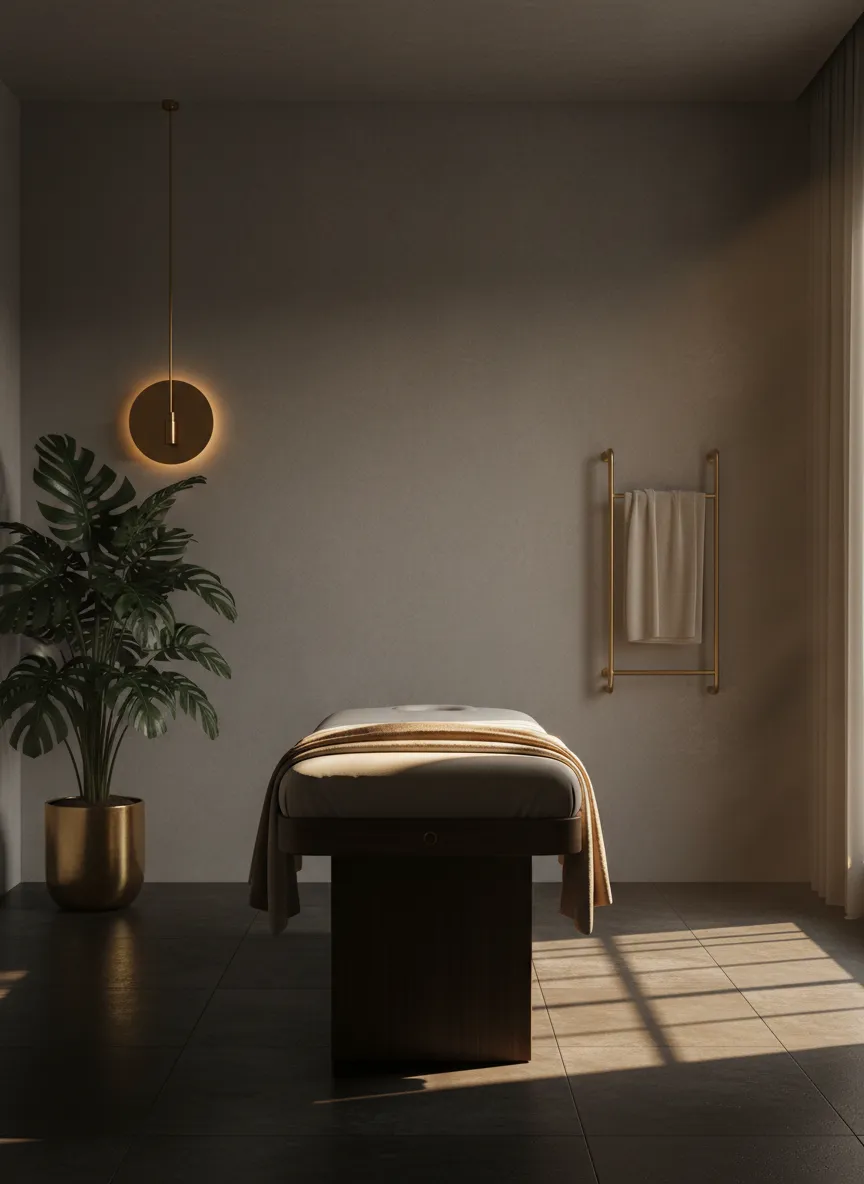 Serene treatment room at Lumina Wellness