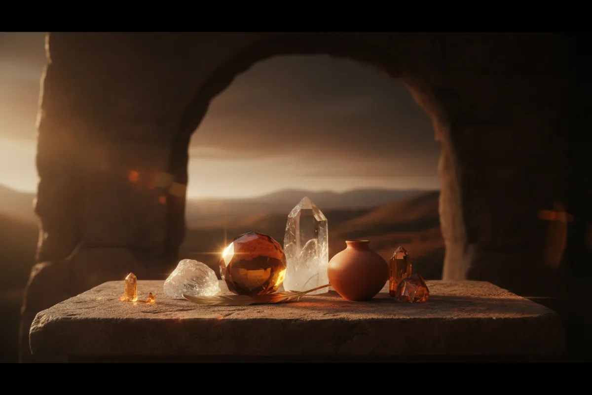 Ethereal sacred landscape signifying new horizons