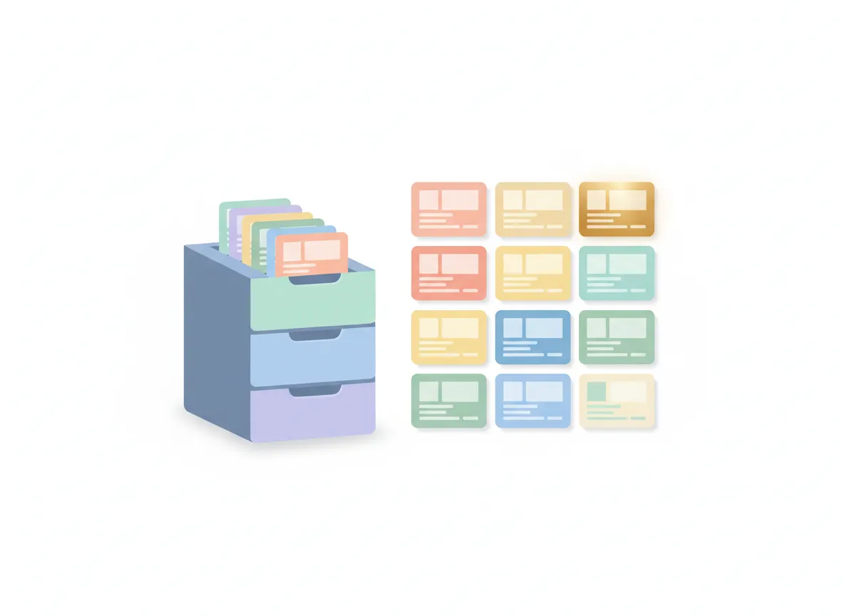 Filing cabinet templates illustration