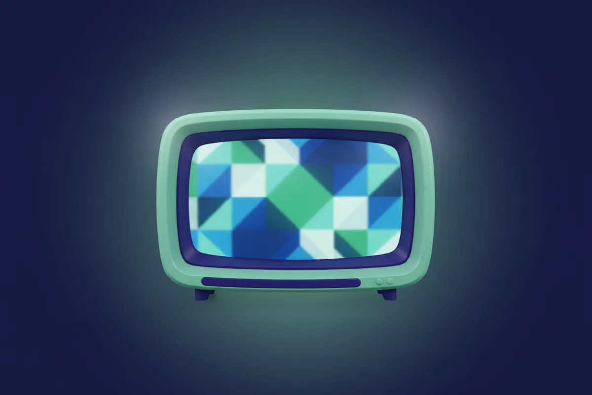 Stylized TV Graphic