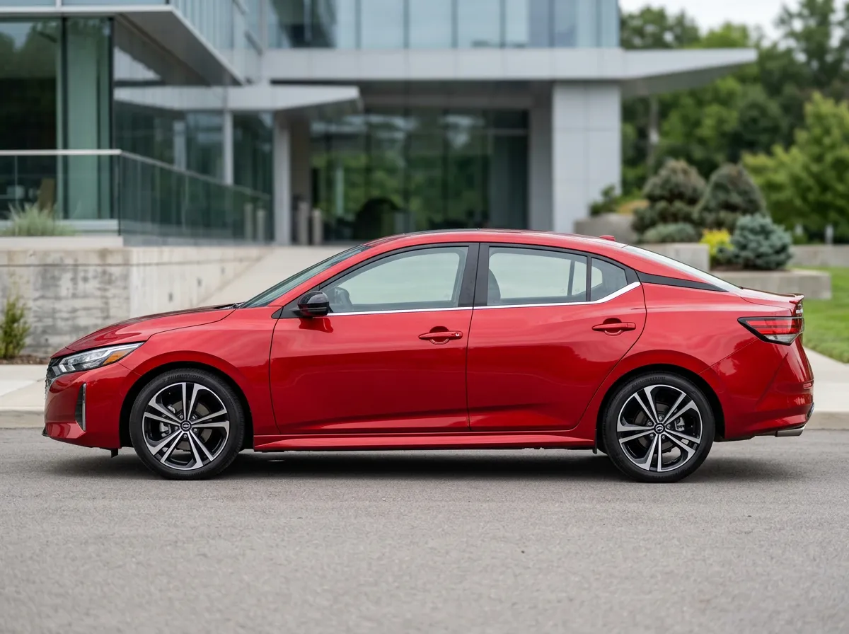Red Nissan Sentra