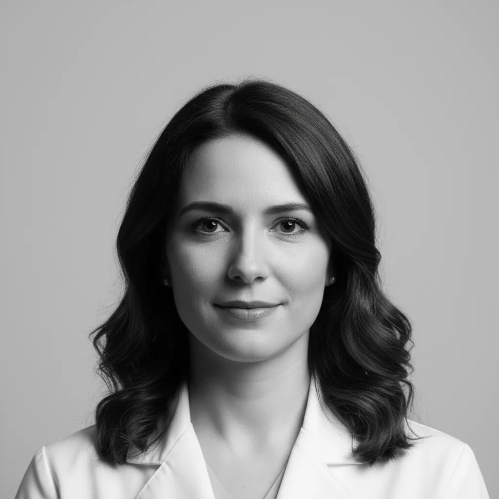 Foto em preto e branco da paciente Helena Costa