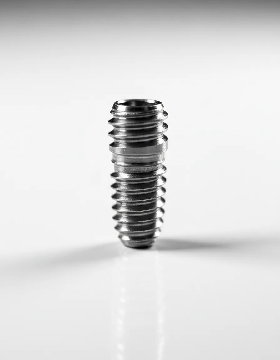 Reabilitação estrutural com titânio de grau médico