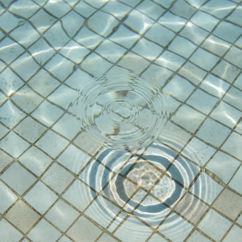 Sparkling clean pool water demonstrating passionate excellence