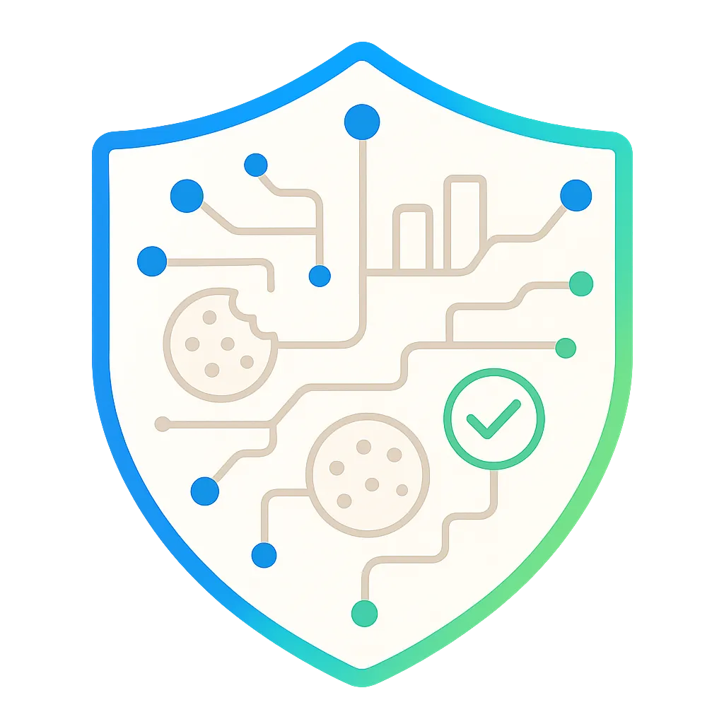 Privacidad y Cookies Data Analytics Schematic