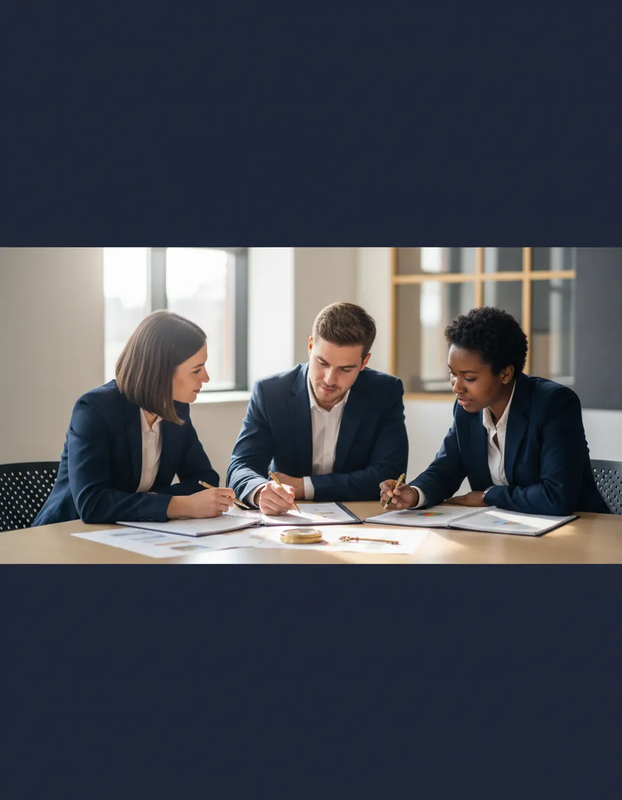 Real estate professionals studying for their NC license