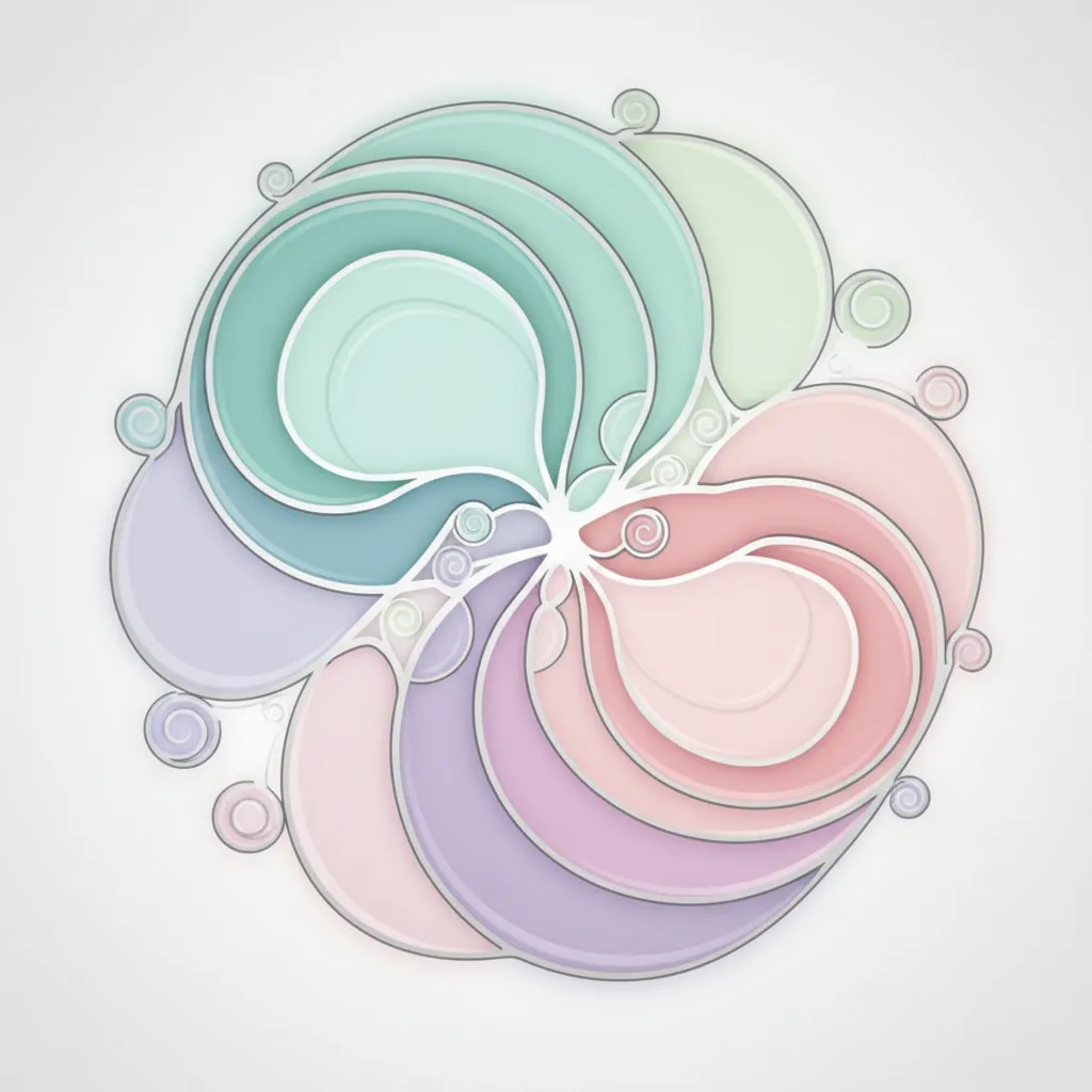 Calming abstract pattern representing services navigation