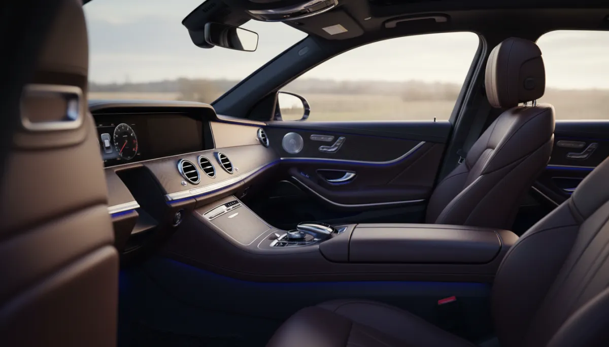 Detailed view of perfectly cleaned interior