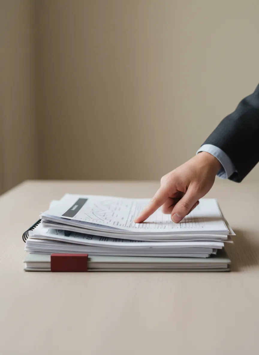 Documents and checklist used to review a commercial real estate loan