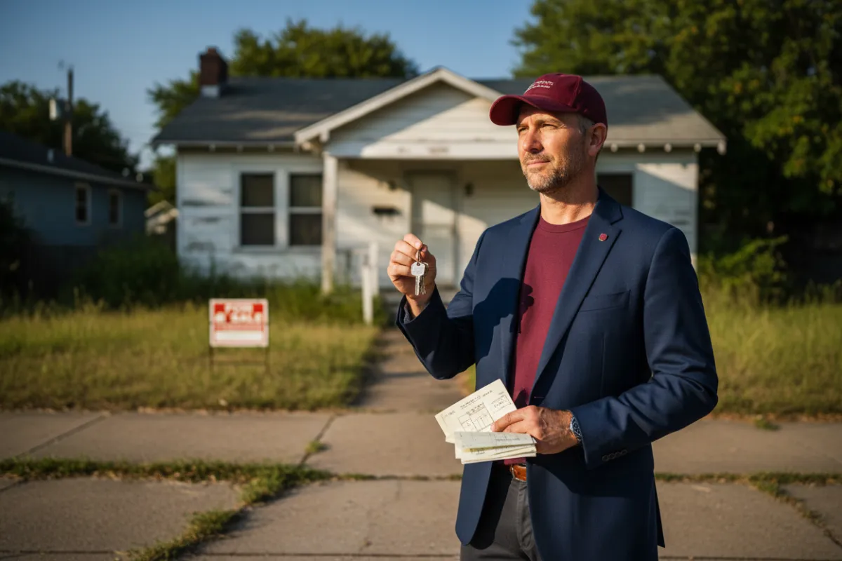 Investor purchasing a below-market property for renovation