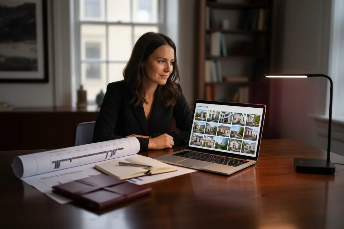 Investor preparing a resale strategy for a renovated property