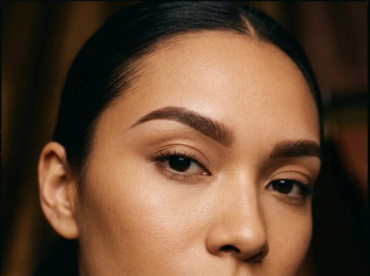 Ombre Brows permanent makeup treatment close up