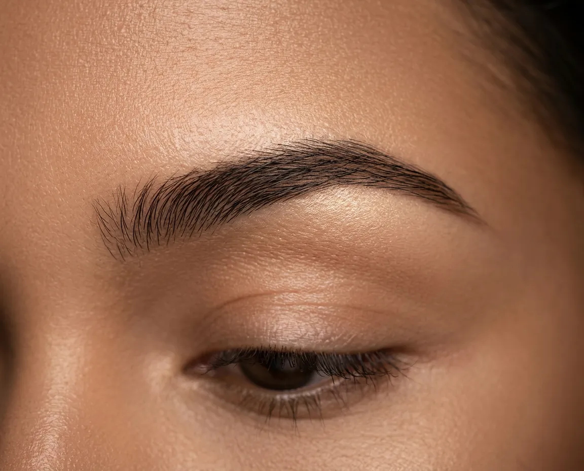 Brow wax and precision shaping clean architectural lines