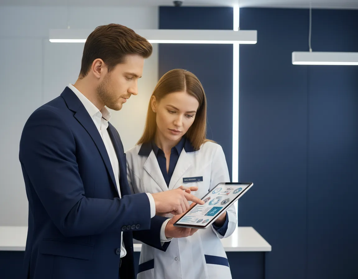 Asesor médico en consulta consultiva
